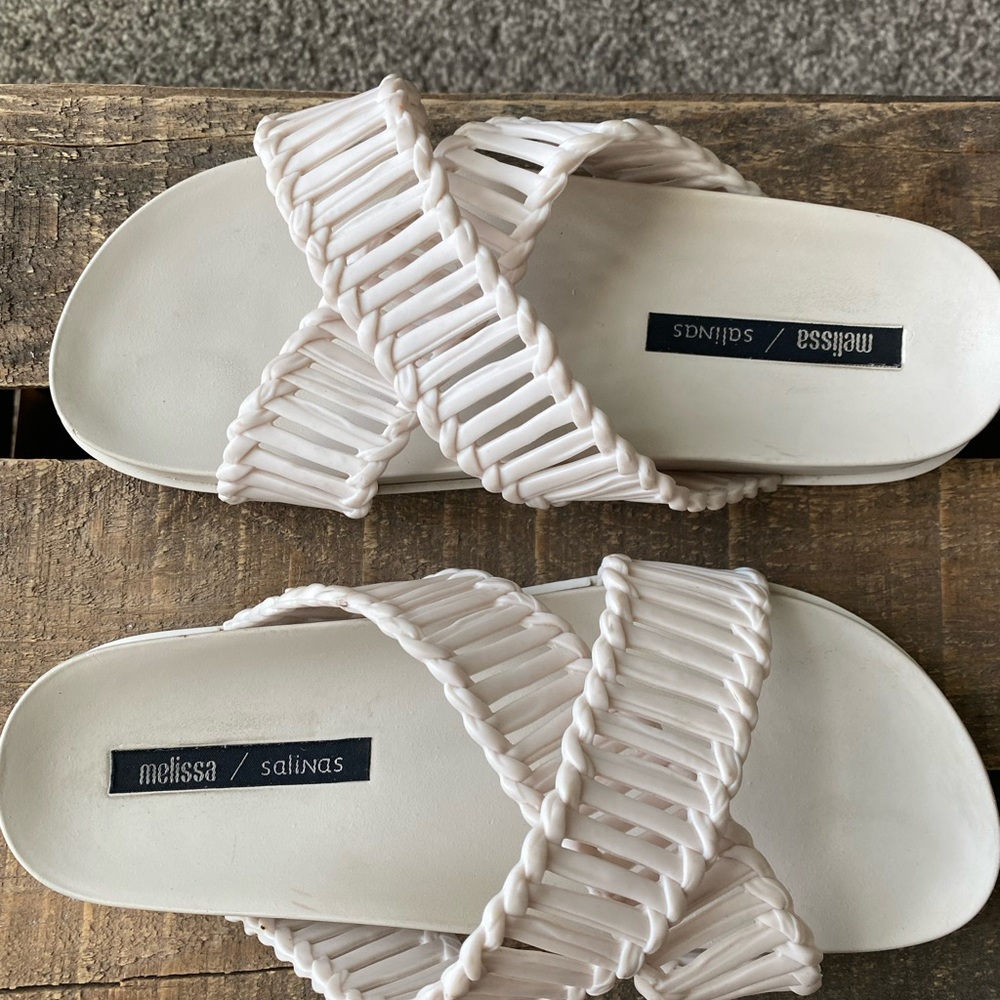 Melissa Women’s X Salinas Cosmic II slides beige size 7 - Picture 5 of 11